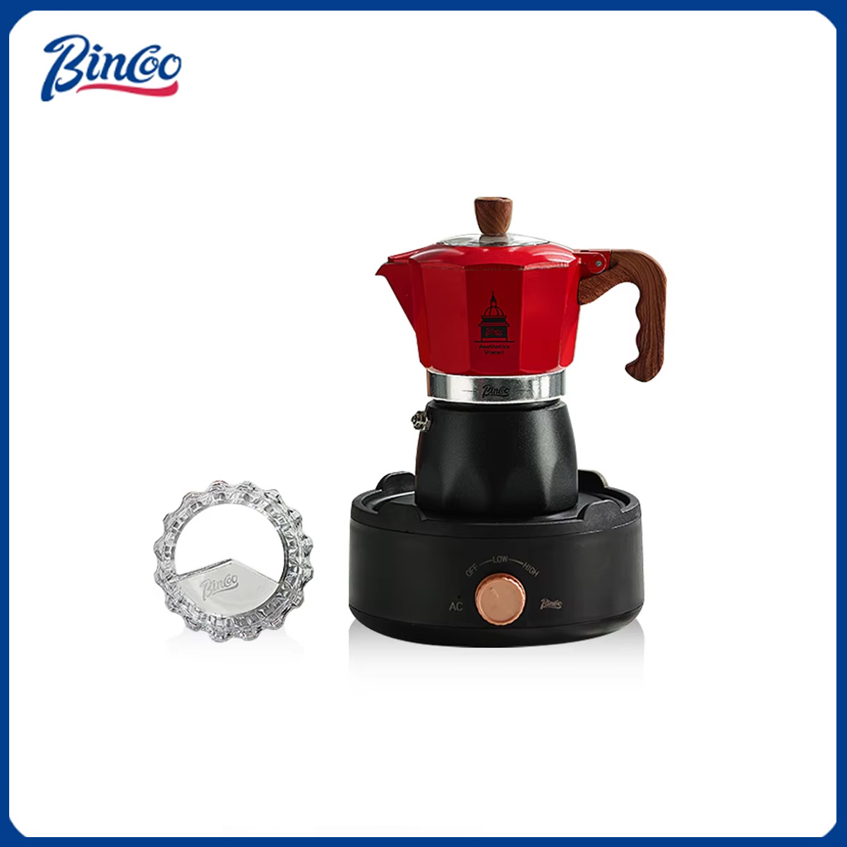 Moka Pot Stove - Bincoo صمام مزدوج القهوة وعاء موكا