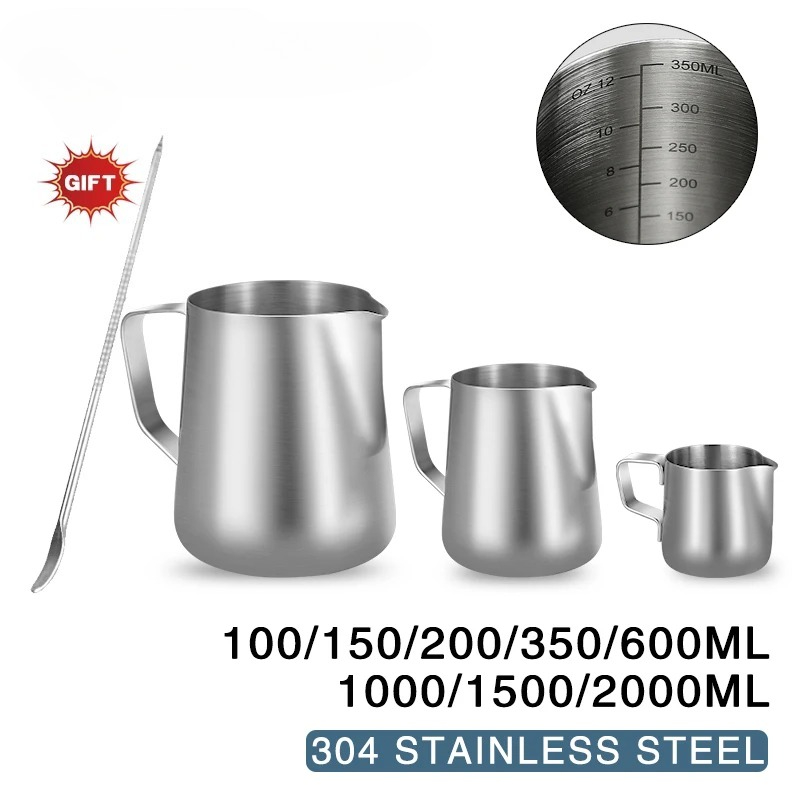 إبريق مزبد الحليب الاحترافي من - مراجعة Barista Milk Jug وسعره