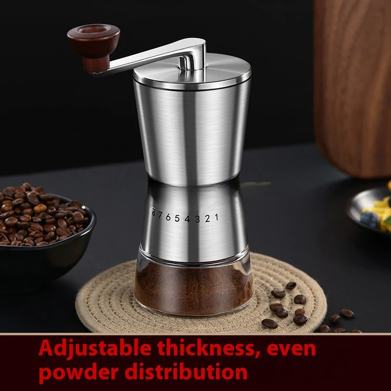 أدوات طحن القهوة المحمولة المن - مراجعة Burr Hand Grinder وسعره