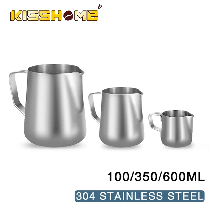 القهوة الحليب مزبد إبريق الفول - مراجعة Barista Milk Jug وسعره
