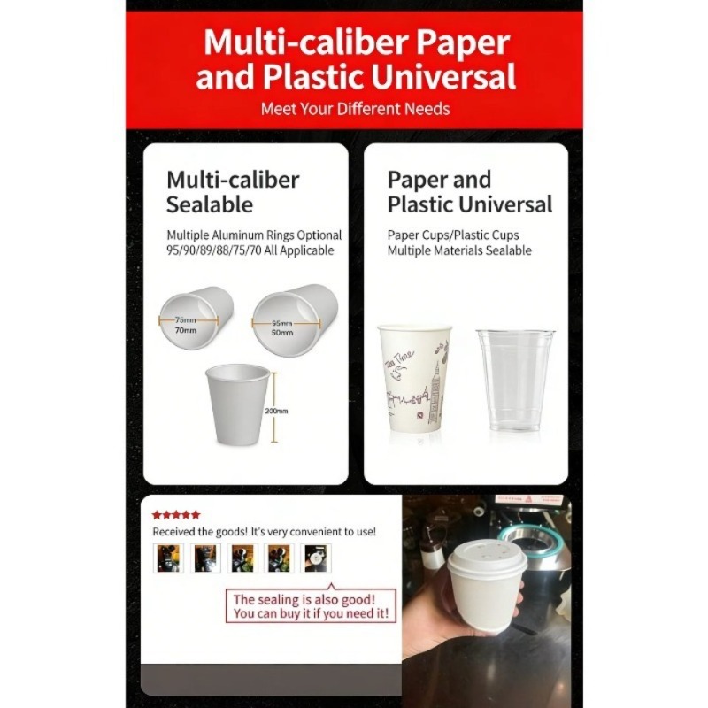 آلة ختم الأكواب البلاستيكية ال - مراجعة Coffee Tea With Milk وسعره